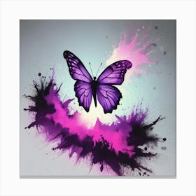 Purple Butterfly 5 Canvas Print