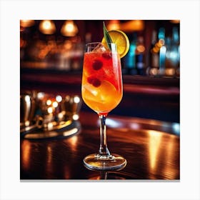 Cocktail In A Glass 6 Canvas Print