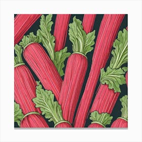 Rhubarb As A Logo (37) Canvas Print