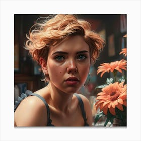 Scarlett Johansson 9 Canvas Print