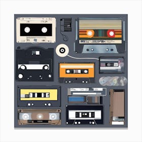 Cassette Tapes 7 Canvas Print