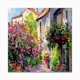French Country Garden Canvas Print