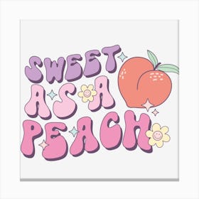 Sweet Asa Peach Canvas Print