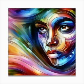 Portrait of a woman 2 Canvas Print