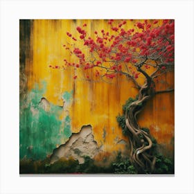 Tree On The Wall Canvas Print