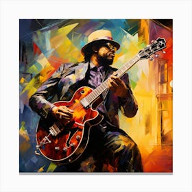 Jazz Guitarist 1 Canvas Print