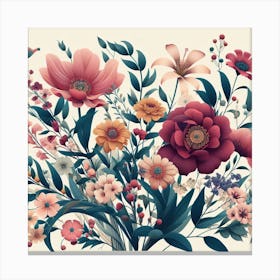 Nice Floral Bouquet Canvas Print