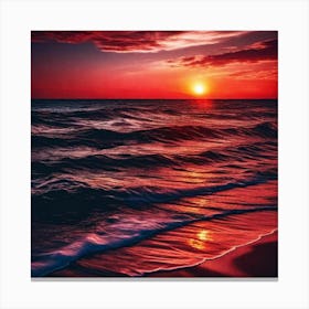 Sunset Painting 24 Canvas Print