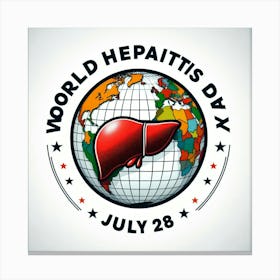 World Hepatitis Day 12 Canvas Print