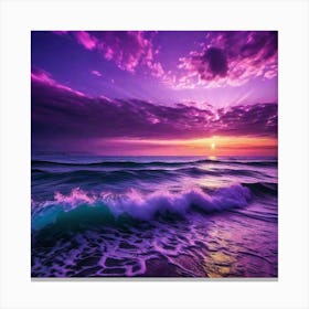 Purple Sunset 1 Canvas Print