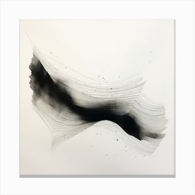 Black Minimalist Forms 6 Canvas Print