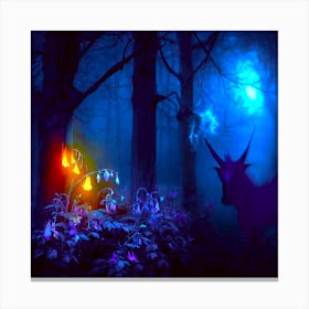 A Night In The Forest Canvas Print