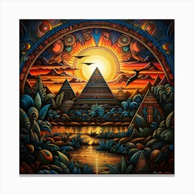 Pyramids 3 Canvas Print
