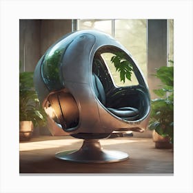 Futuristic Chair Canvas Print