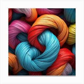 Colorful Yarn 5 Canvas Print