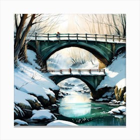 Bridge Over The River Canvas Print