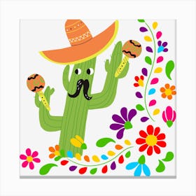 Mexican Cactus Canvas Print