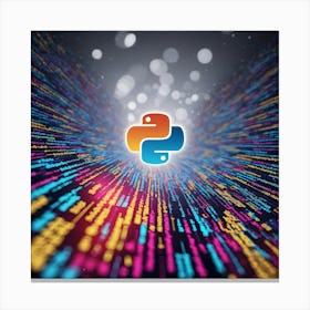 Python Logo Math Canvas Print