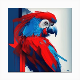 Abstract Parrot 1 Canvas Print