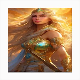 Warrior Woman 3 Canvas Print
