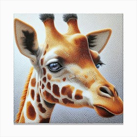 Graceful Gem: A Majestic Giraffe in Diamond Brilliance Canvas Print