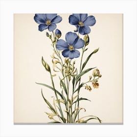 Blue Flowers Canvas Print