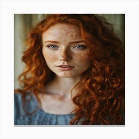 Freckled Girl Canvas Print