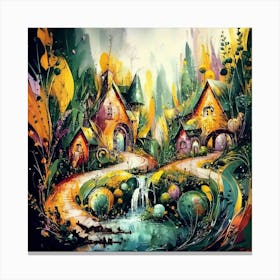 Fairytale Village Canvas Print