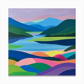 Colourful Abstract Killarney National Park Ireland 3 Canvas Print