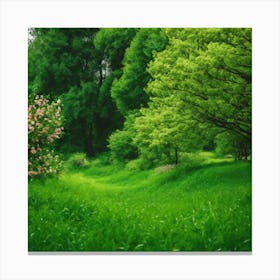 Green Forest 3 Canvas Print