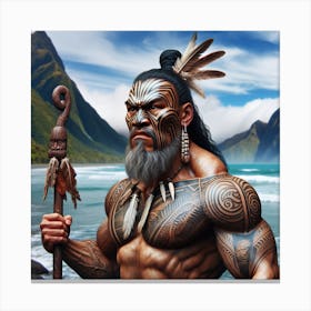 Artiphoria Mythological Maori C (1) Canvas Print