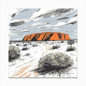 Uluru 5 Canvas Print