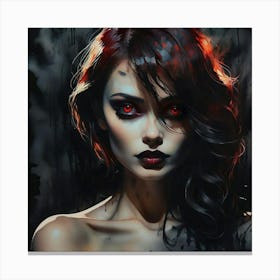 Vampire Girl 1 Canvas Print