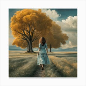 Serenity In Motion Ethereal Fields And Majestic Seascapes Photorealistic Art In Graceful Harmony (2) Canvas Print