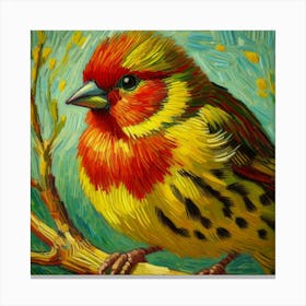 Bird On A Branch 2 Canvas Print