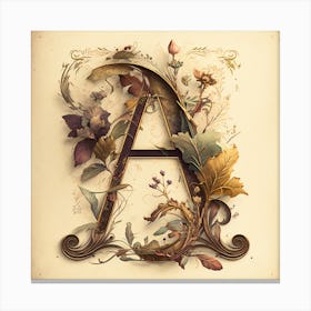 Letter A 3 Canvas Print