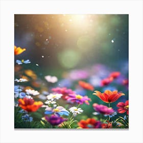 Flowers In The Garden 8 Canvas Print