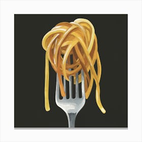 Spaghetti On A Fork Canvas Print