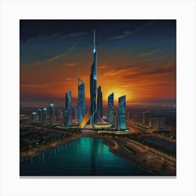 Burj Khalifa Canvas Print