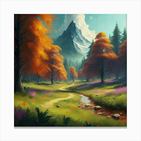 Landscape Painting 1 Canvas Print