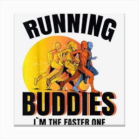 Funny Running Crew Canvas Print