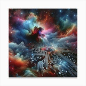 Space Nebula Canvas Print