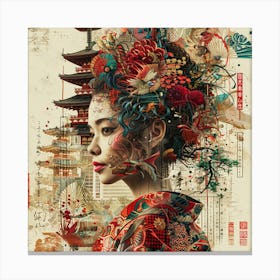 Geisha 1 Canvas Print