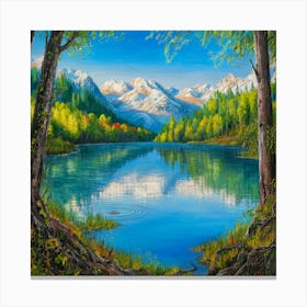 Mountain Lake 33 Canvas Print