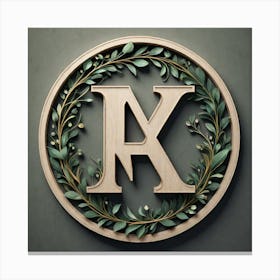 Letter K Canvas Print