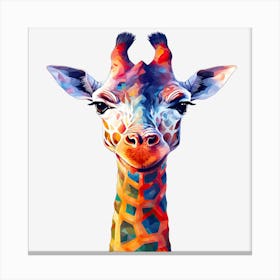 Colorful Giraffe Lienzo