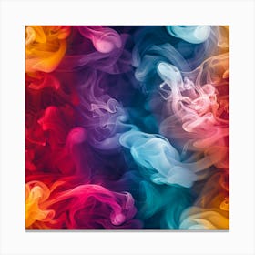 Colorful Smoke Background 1 Canvas Print