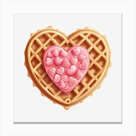 Waffle Heart 8 Canvas Print