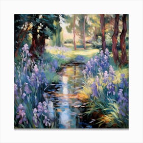 Sculpted Serenity: Floral Fantasy Canvas Print