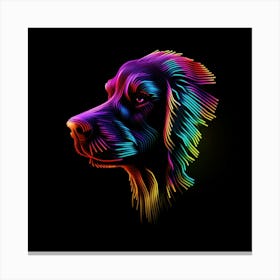 Rainbow Dog 3 Canvas Print